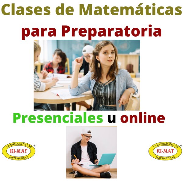 Clases de Matematicas preparatoria o bachillerato por Academia Ki-Mat