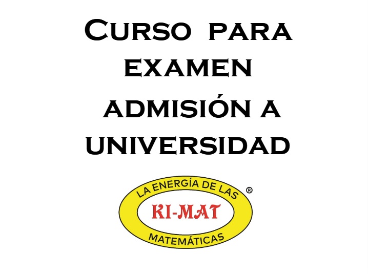 Curso Examen Admision Universidad